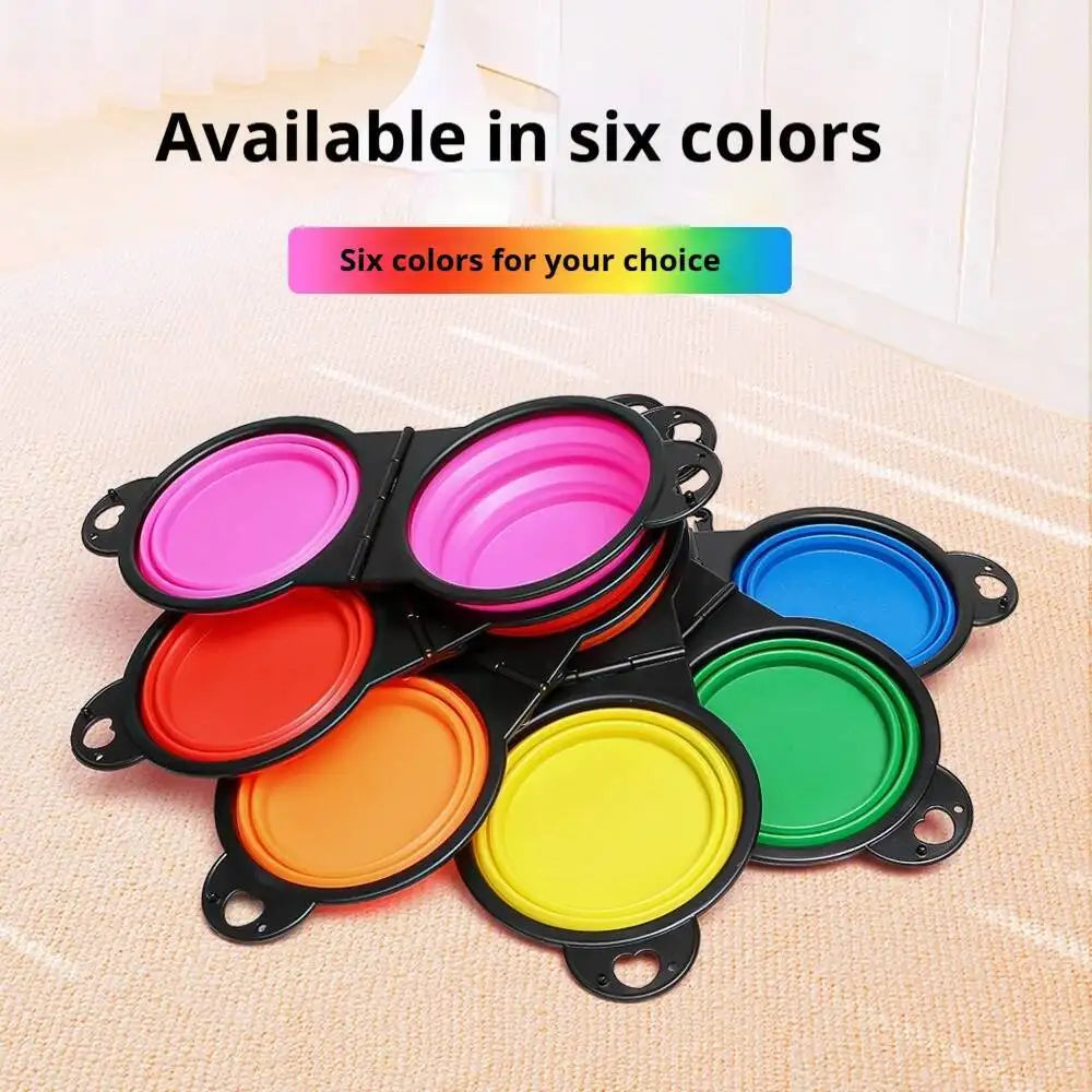 2-in-1 Collapsible Double Travel Pet Bowl