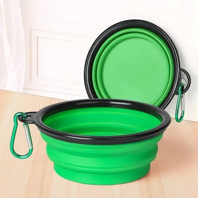 2-in-1 Collapsible Double Travel Pet Bowl