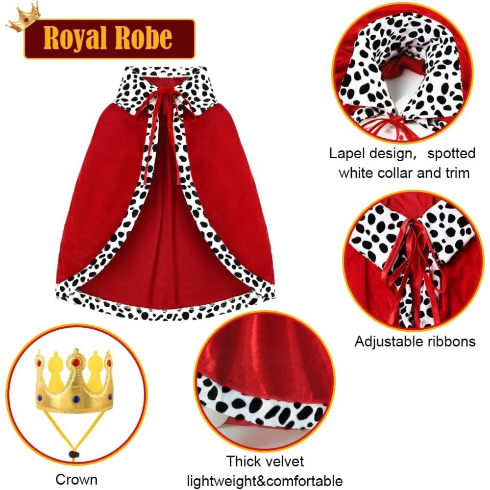 Royal King Cloak & Crown Dog Costume