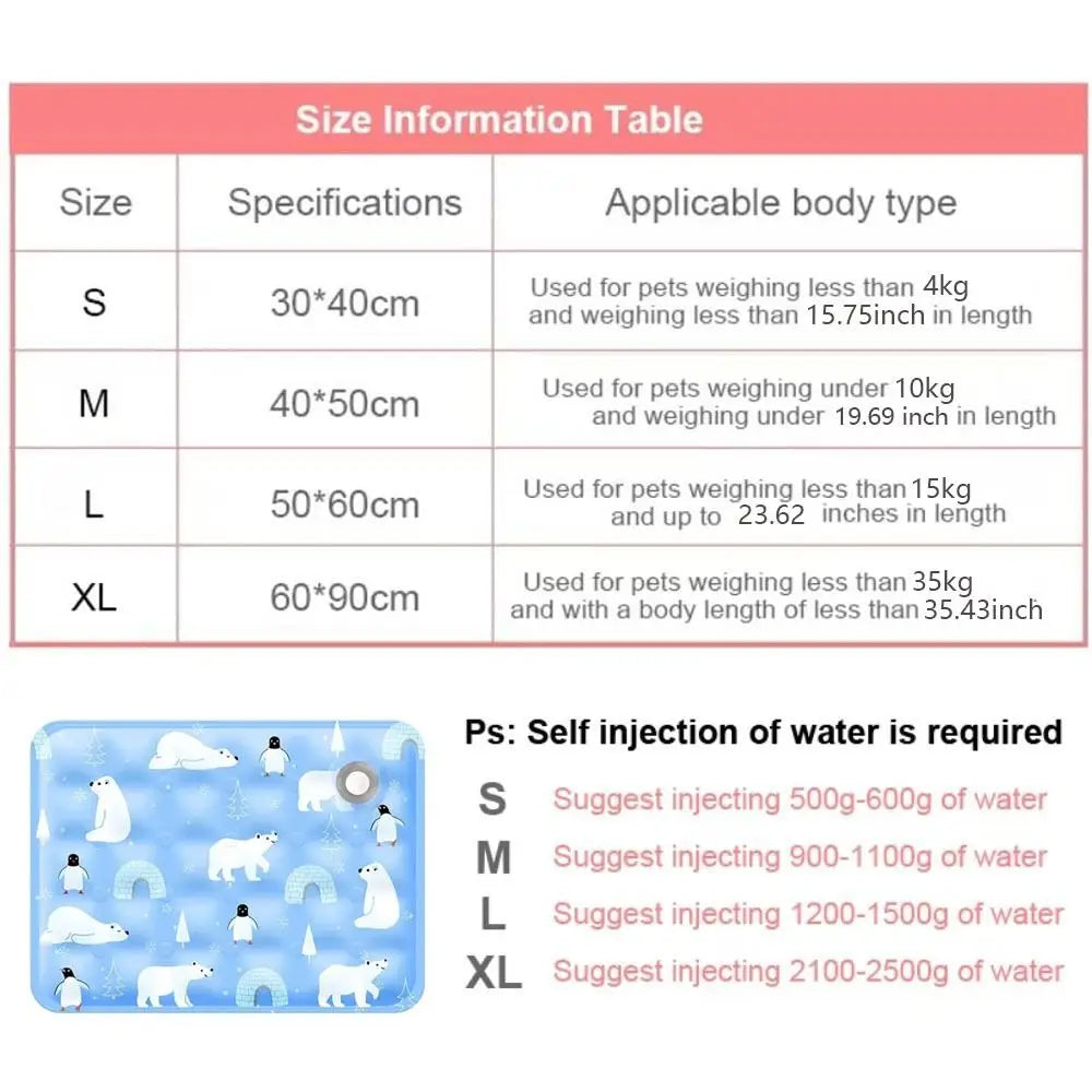 Self-Cooling Gel Pet Mat – Pressure-Activated Cooling Pad