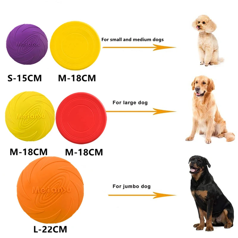 Floating Water Dog Frisbee – Bite-Resistant Rubber Disc for Pool & Lake Fetch