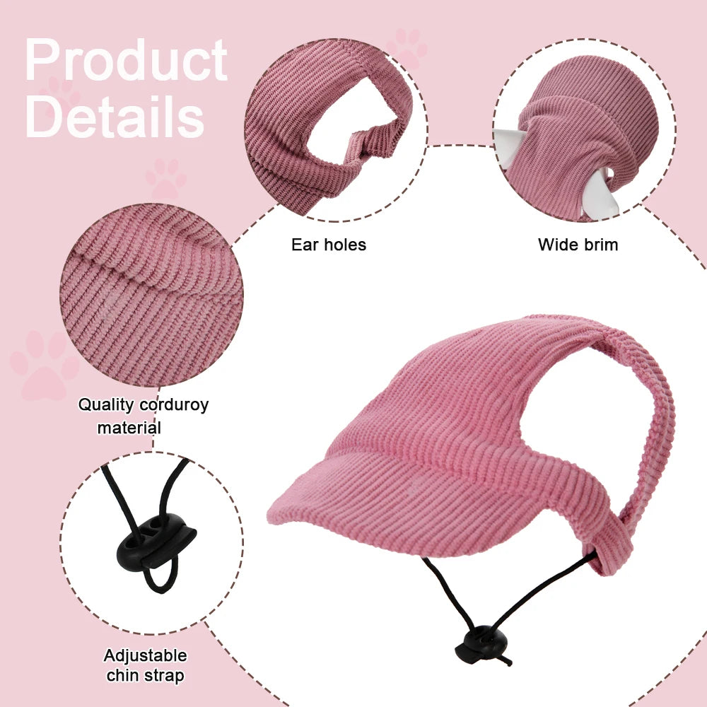 Knit Dog Beanie Hat with Ear Holes