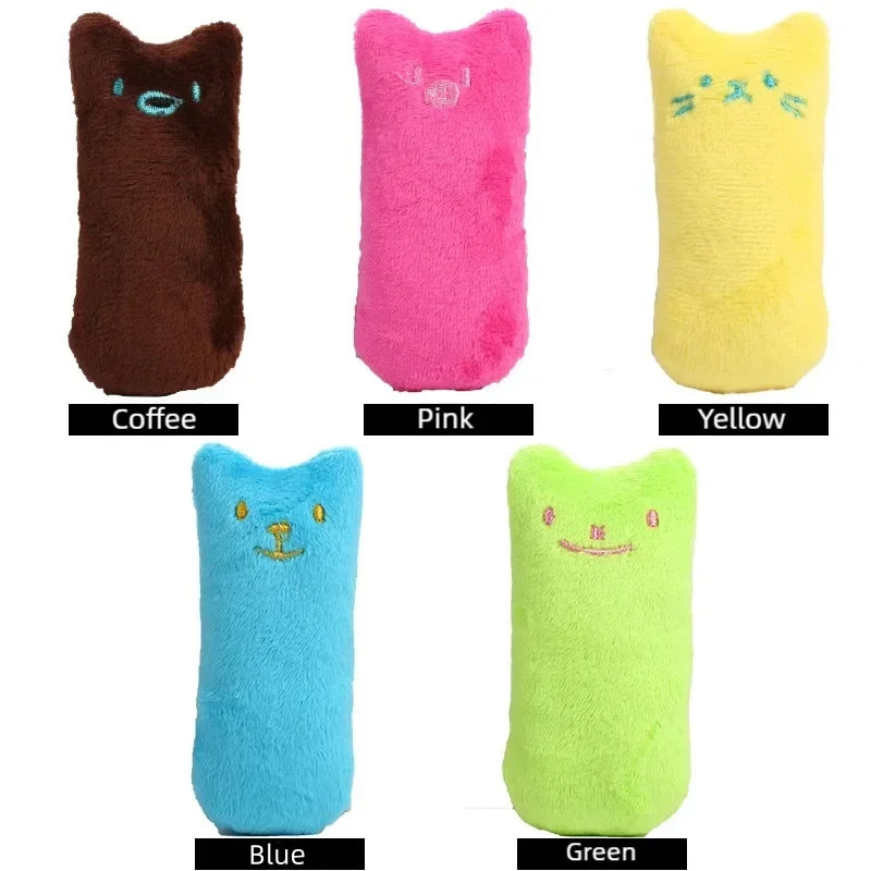 Squeaky Catnip Plush Toy – Interactive Kitten Chew Toy