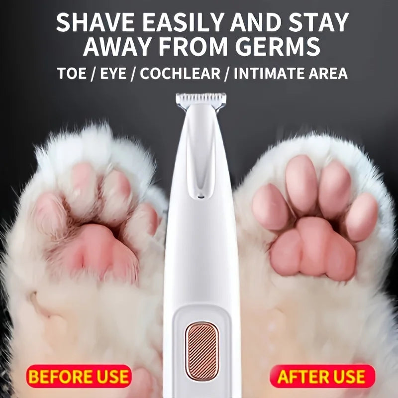 Cordless Pet Paw Trimmer – Rechargeable Grooming Clippers