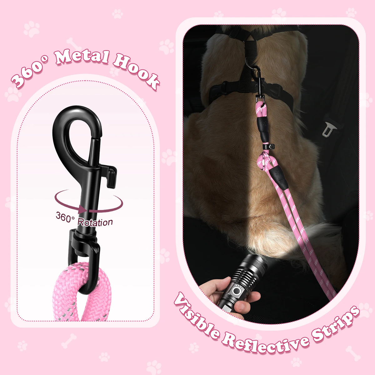 Dog Car Seatbelt Clip – Safety Buckle for Travel