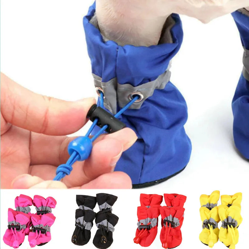 Waterproof Dog Boots – 4-Pack Anti-Slip