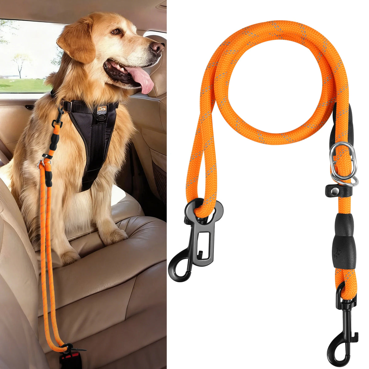 Dog Car Seatbelt Clip – Safety Buckle for Travel