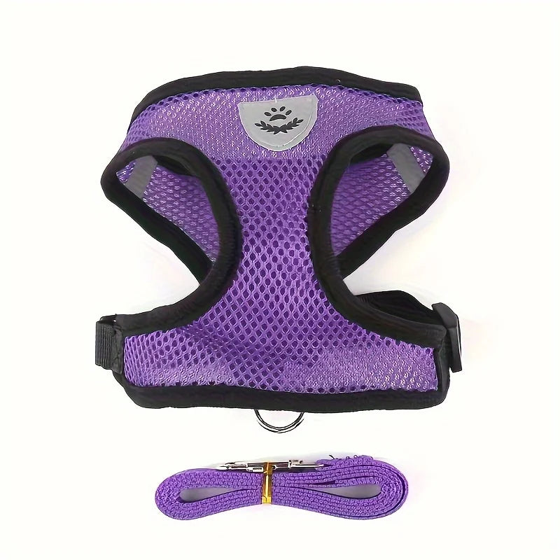 Escape-Proof Cat Harness & Leash Set – Breathable Mesh Vest