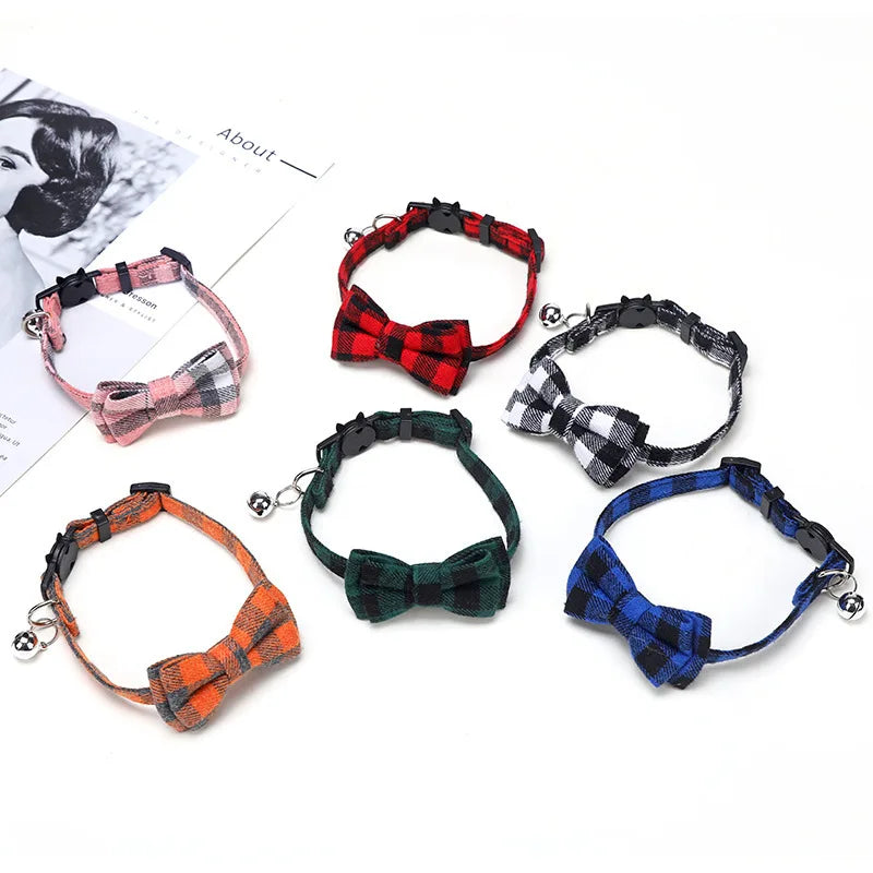 Breakaway Cat Collar with Bow Tie & Bell
