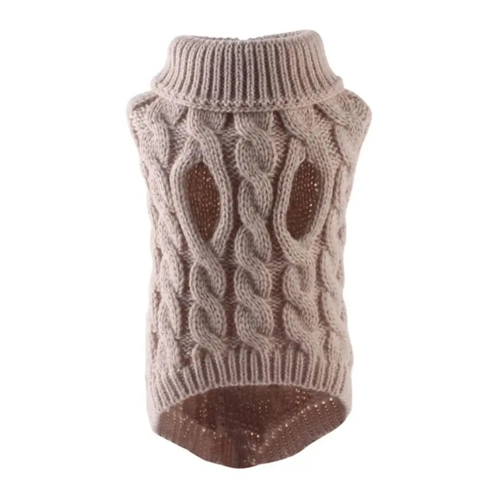 Knit Turtleneck Dog Sweater – Winter Warm