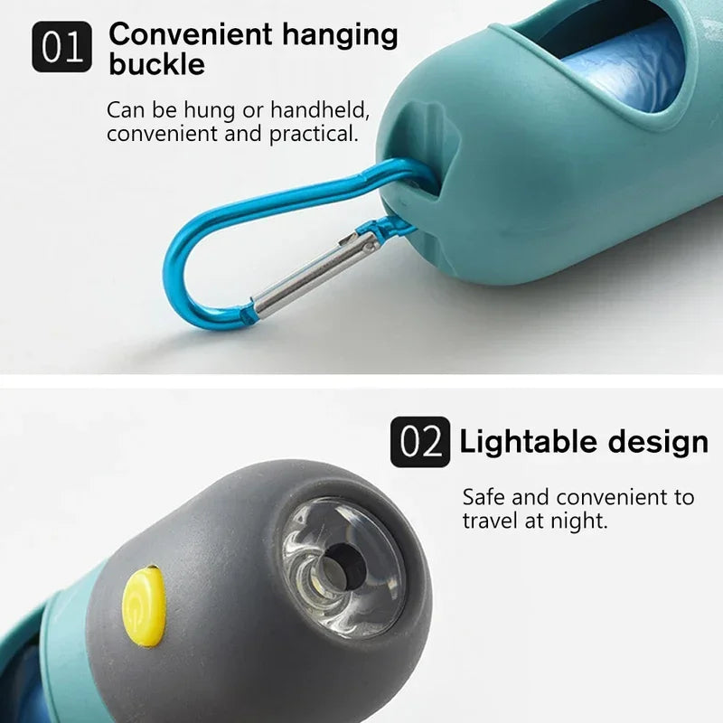 LED-Light Poop Bag Dispenser – Night-Walk Ready