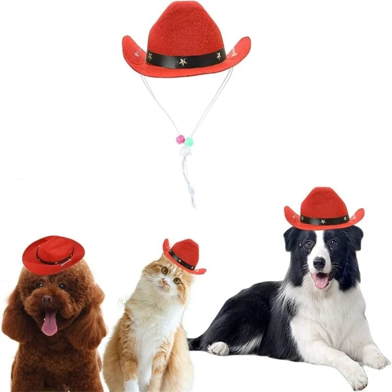 Cowboy Dog Costume Set – Hat & Bandana