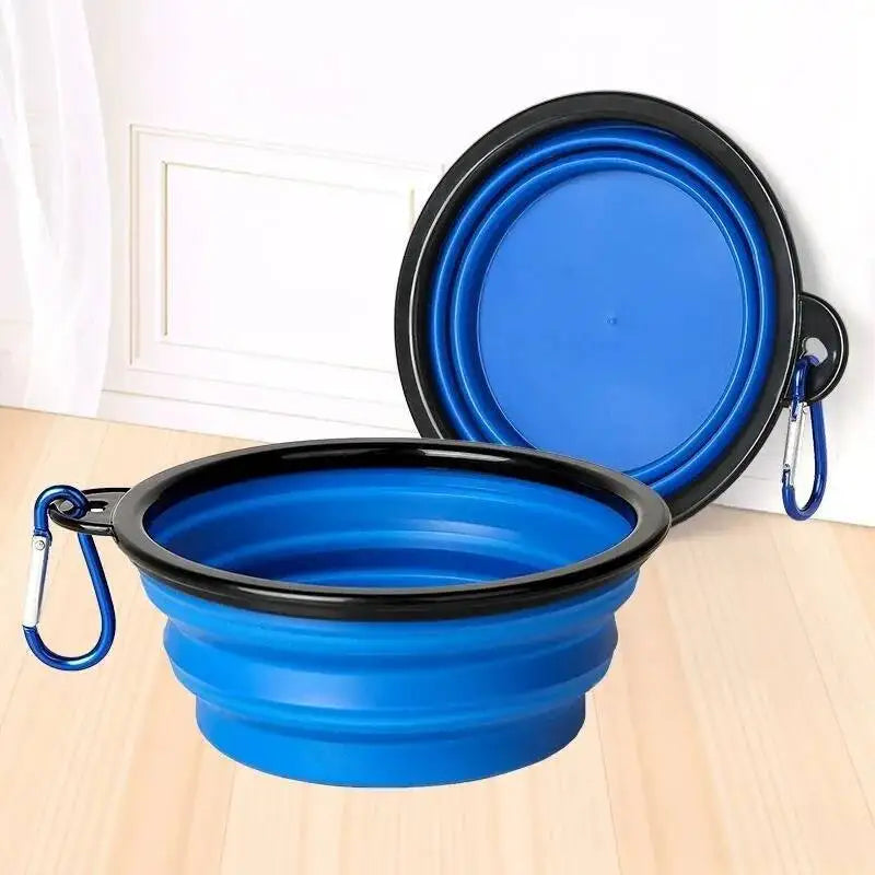 2-in-1 Collapsible Double Travel Pet Bowl