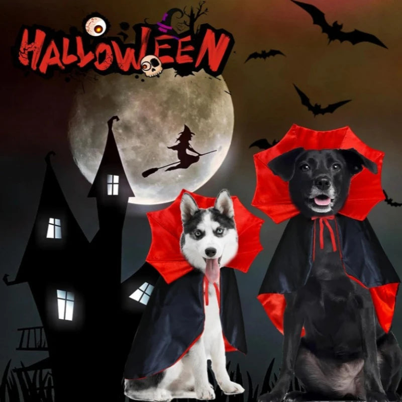 Pet Vampire Cape – Halloween Cloak Costume