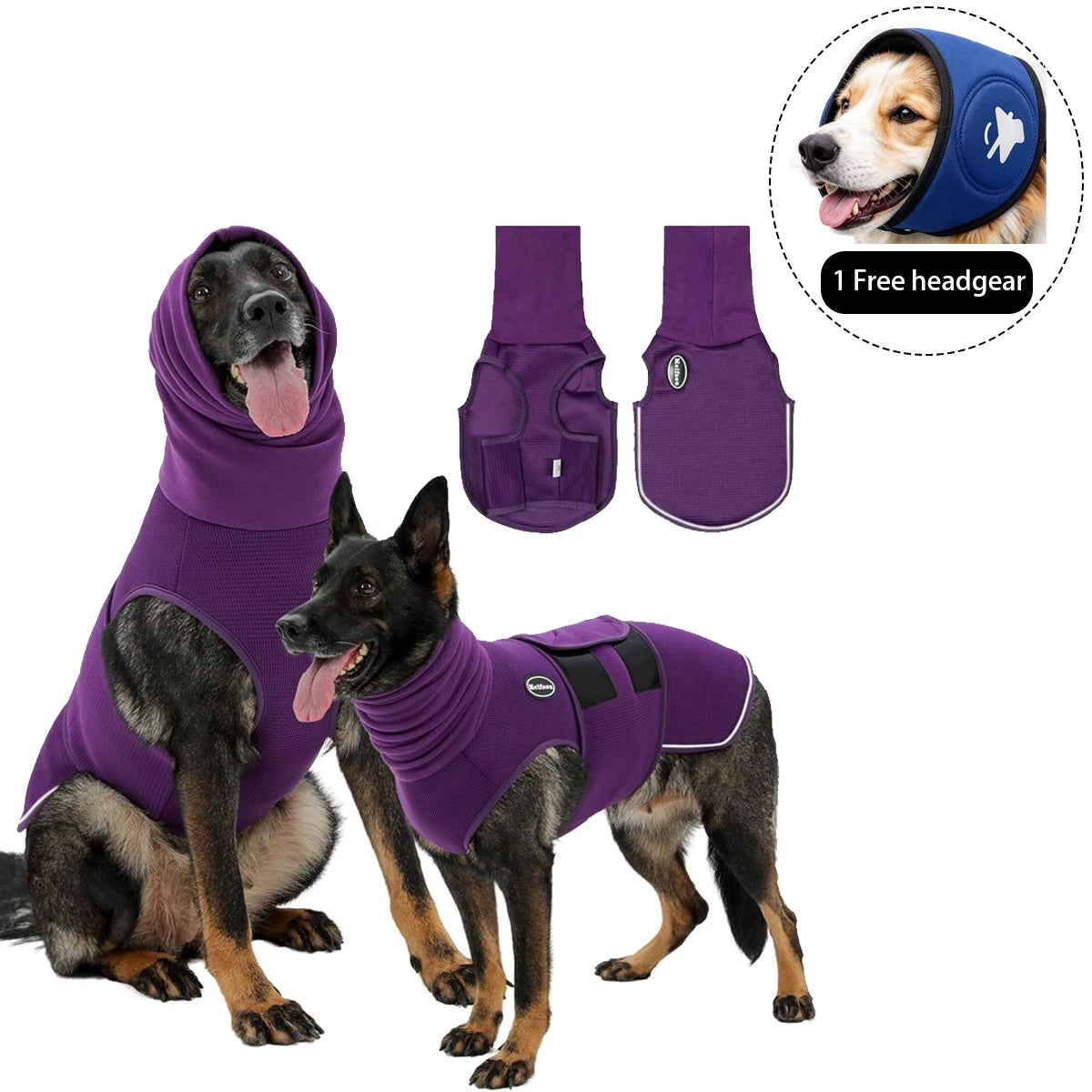 Thunder Calming Anxiety Wrap for Dogs – Stress-Relief Jacket