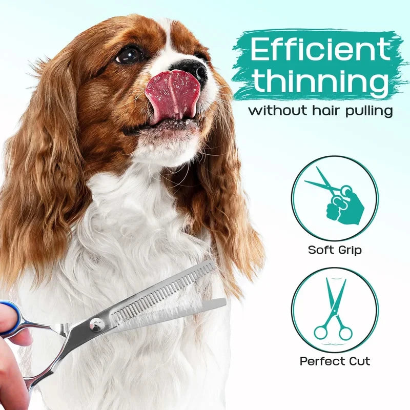 5-in-1 Pet Grooming Scissors Set – Rounded Tip