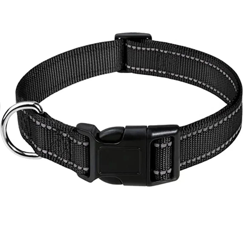Reflective Nylon Dog Collar – Night-Safe Walking Collar