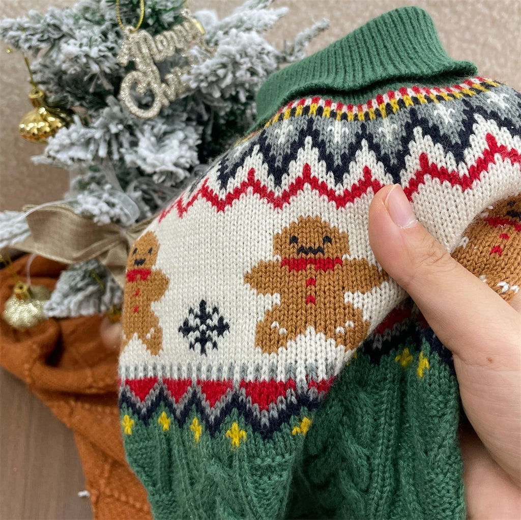 Christmas Knit Dog Sweater – Cozy Winter Pullover