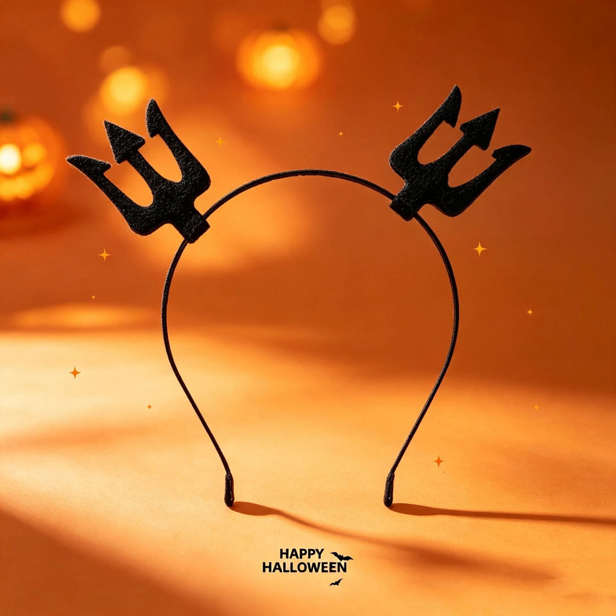Halloween Pet Headband Set – Bat, Skull & Pumpkin