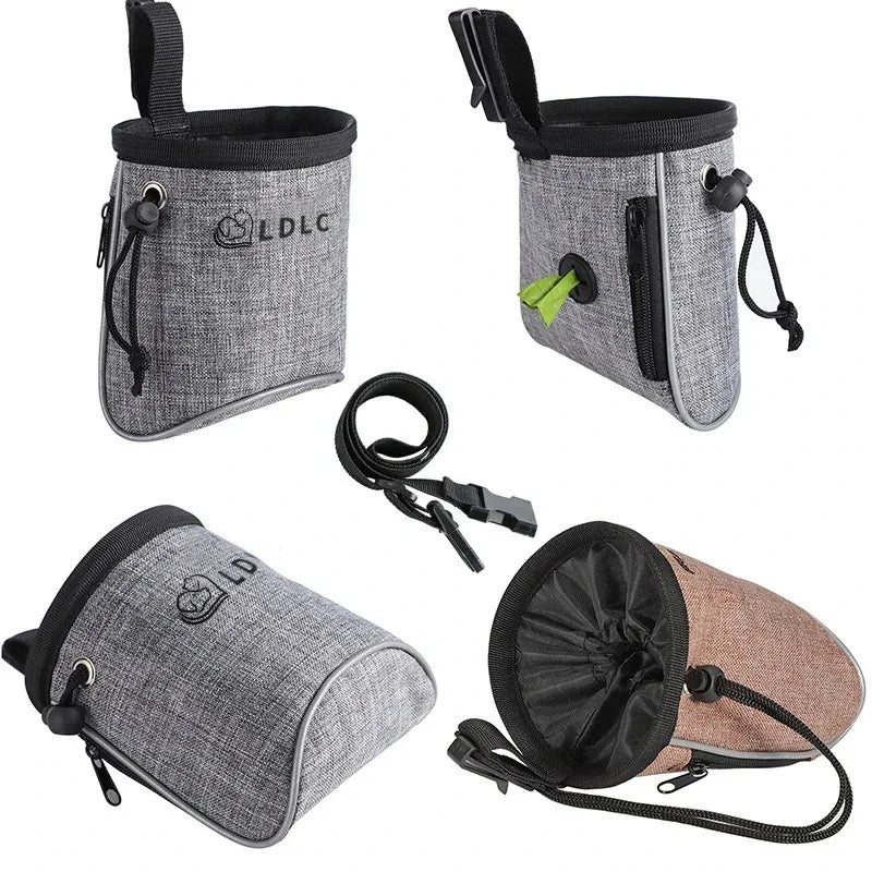 Dog Treat Training Pouch with Poop Bag Dispenser