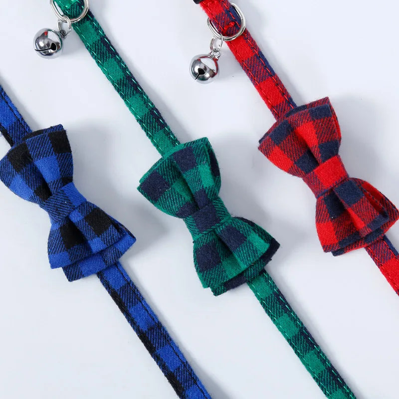 Breakaway Cat Collar with Bow Tie & Bell