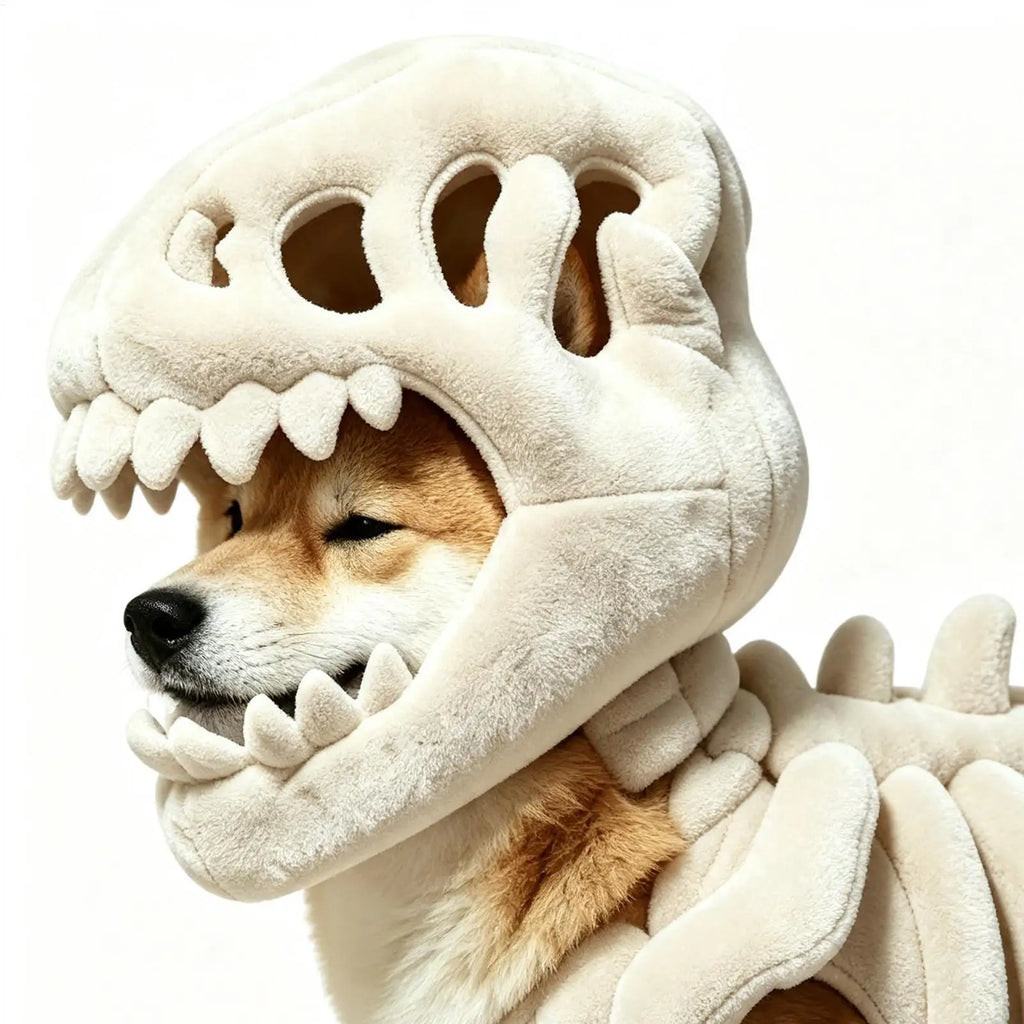 Dinosaur Bone Pet Costume – Halloween Dino Hoodie