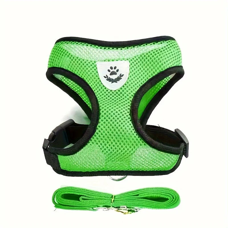 Escape-Proof Cat Harness & Leash Set – Breathable Mesh Vest