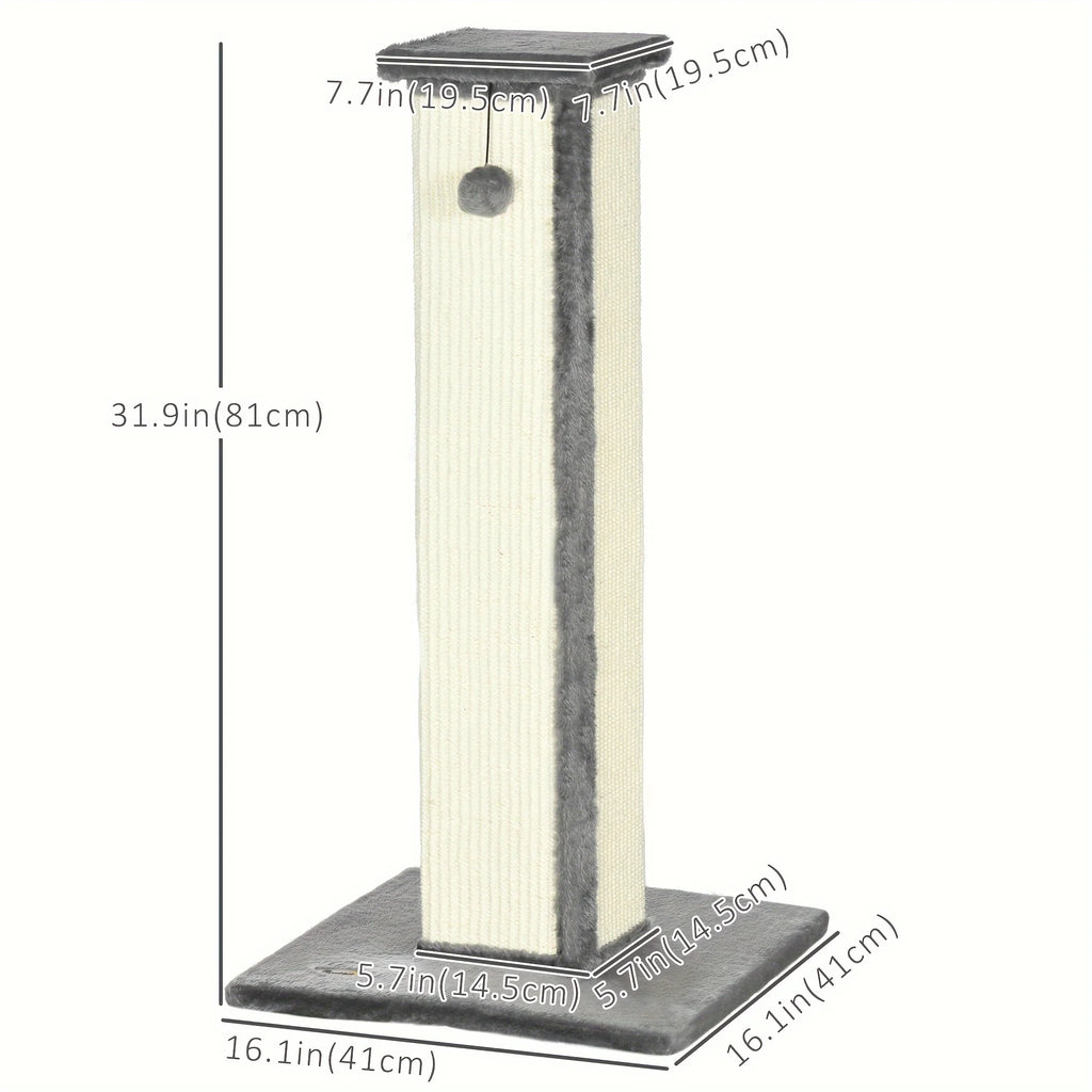 Sisal Cat Scratching Post – Vertical Scratcher