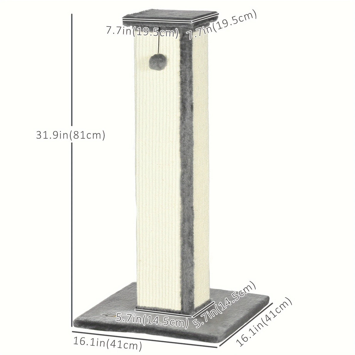 Sisal Cat Scratching Post – Vertical Scratcher