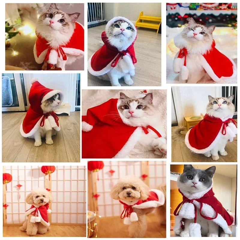 Santa Claus Pet Costume – Christmas Dress-Up for Dogs & Cats
