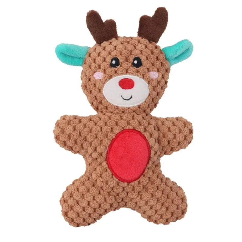 Christmas Squeaky Dog Toy Pack – Plush Holiday Chew Toys