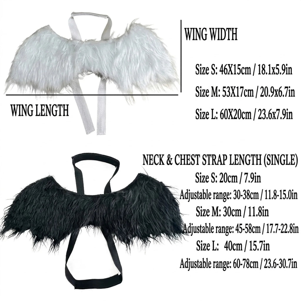 Angel Wings Pet Costume – Halloween Dress-Up Wings