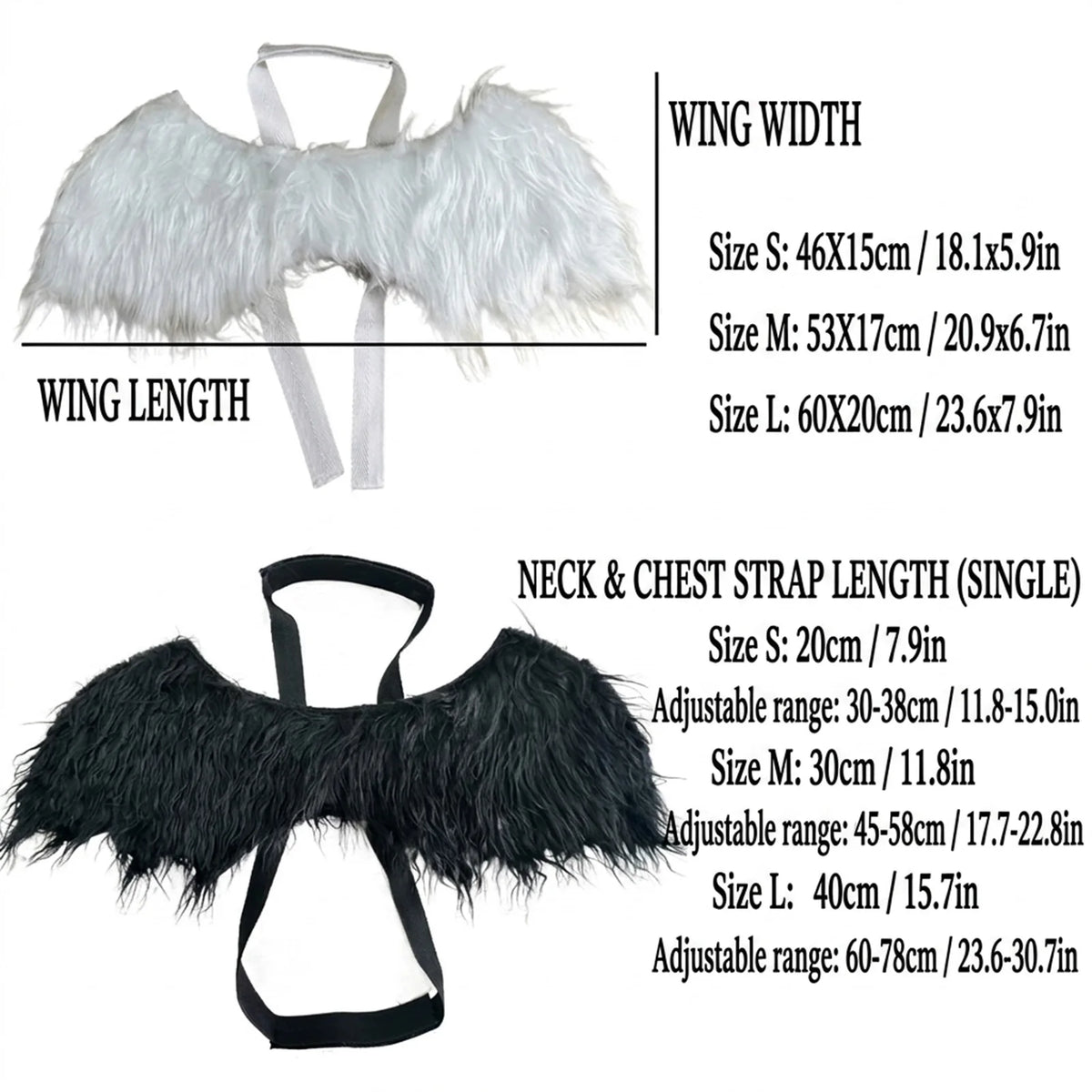 Angel Wings Pet Costume – Halloween Dress-Up Wings