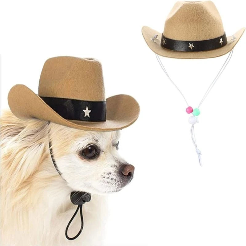 Cowboy Dog Costume Set – Hat & Bandana