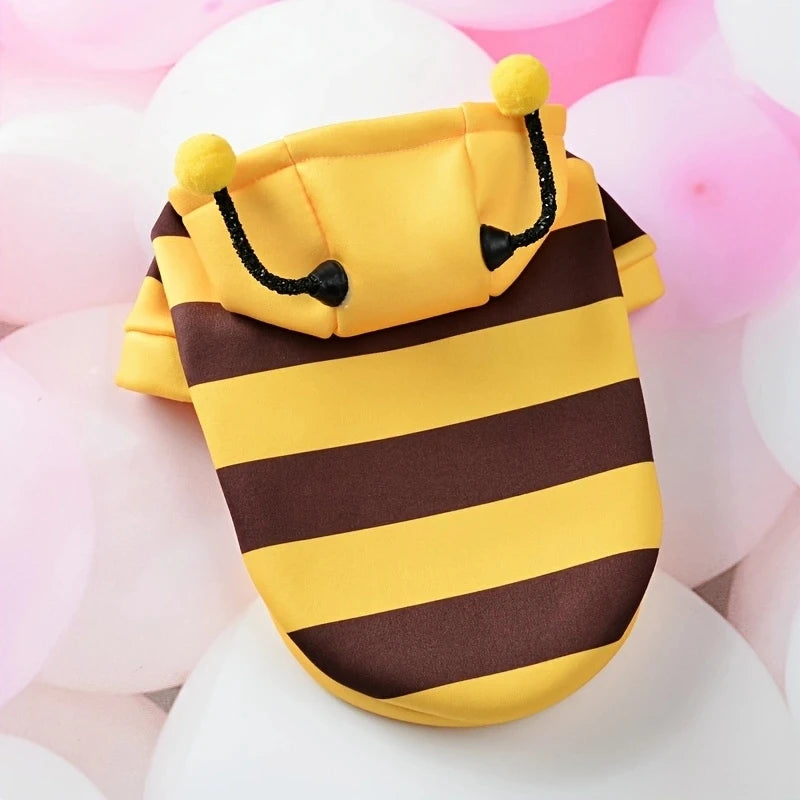 Bumble Bee Pet Costume – Fuzzy Halloween Outfit
