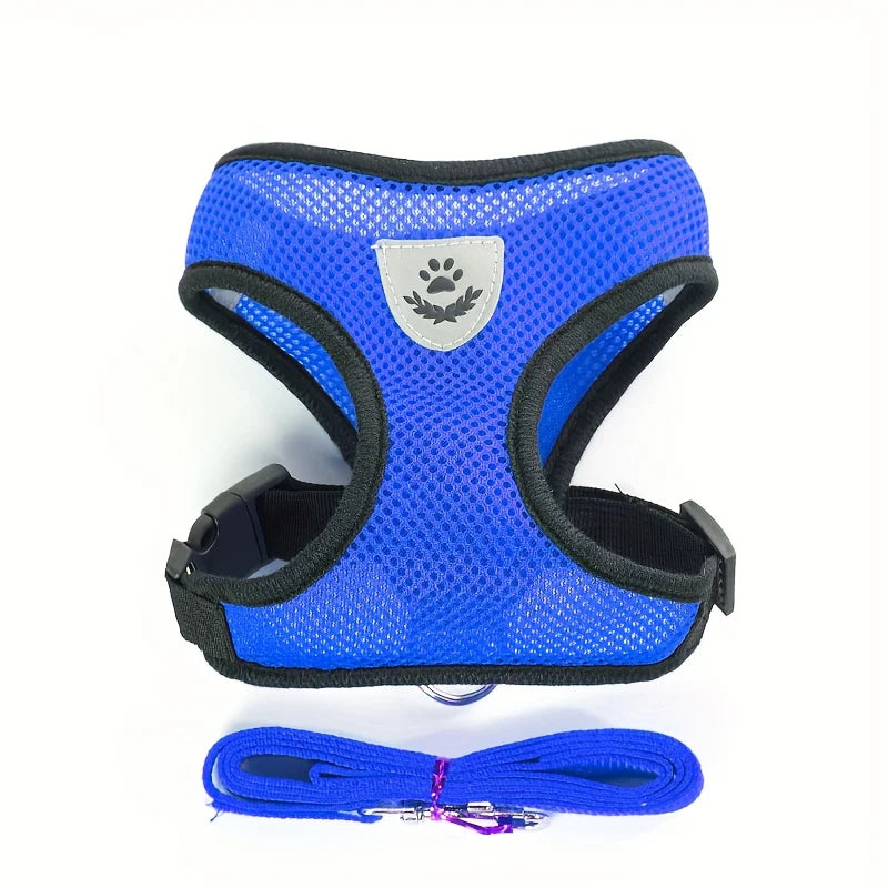Escape-Proof Cat Harness & Leash Set – Breathable Mesh Vest