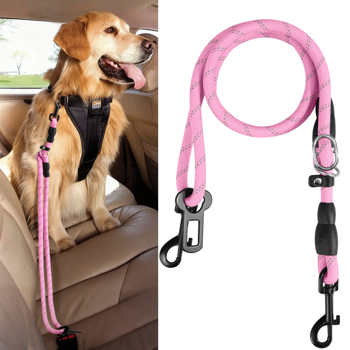 Dog Car Seatbelt Clip – Safety Buckle for Travel