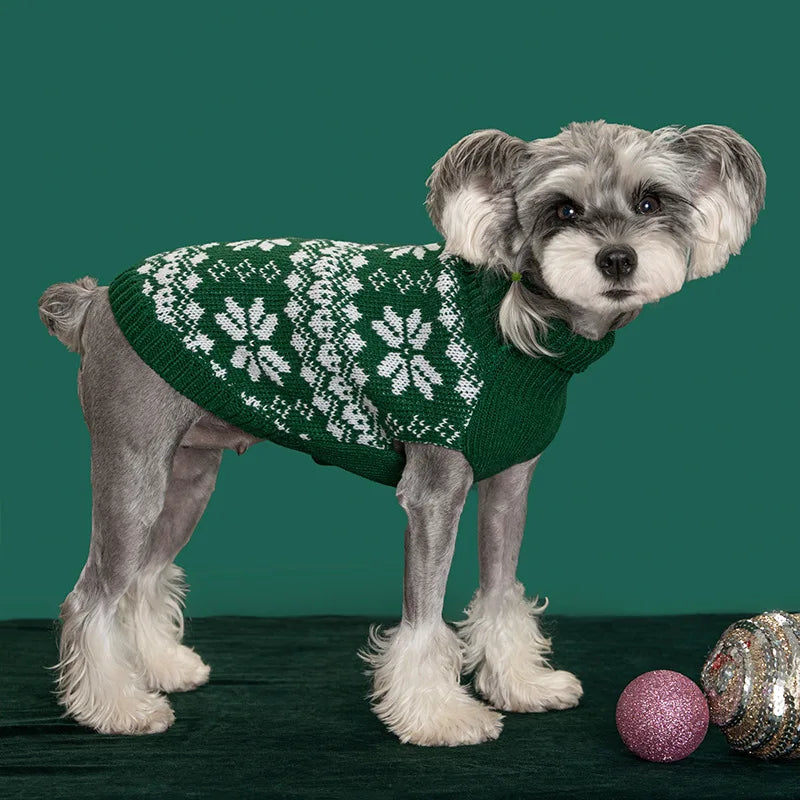 Cat Christmas Sweater – Fair-Isle & Santa Knit Pullover