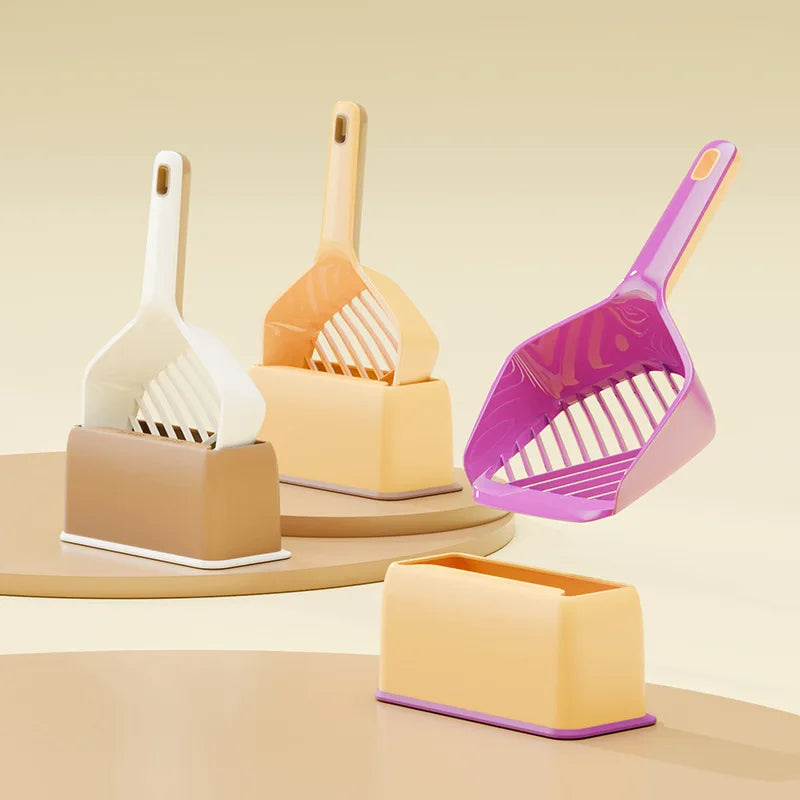 Cat Litter Scoop with Holder Stand