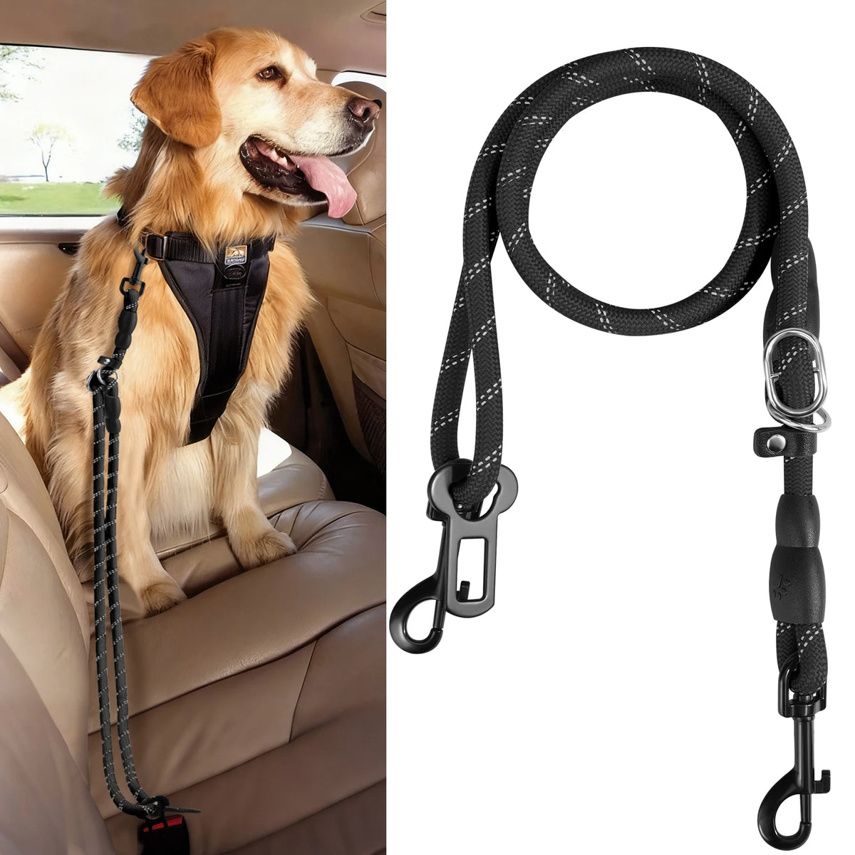 Dog Car Seatbelt Clip – Safety Buckle for Travel