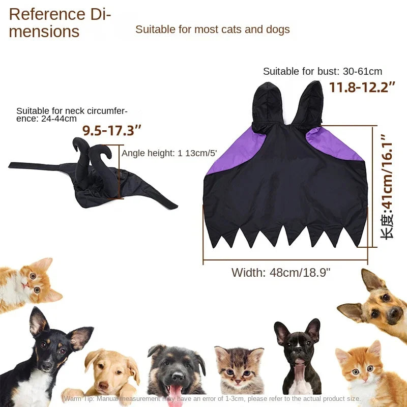 Pet Witch Hat & Cape Set – Halloween Costume
