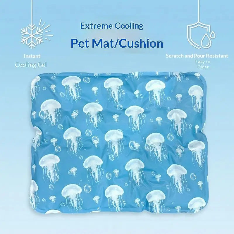 Self Cooling Gel Dog Cat Ice Pad Non Toxic Pet Cooling Mat For Summer Indoor Outdoor Bed Crate Couch