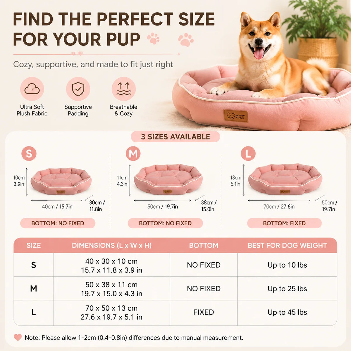 Calming Donut Dog Bed for Anxiety
