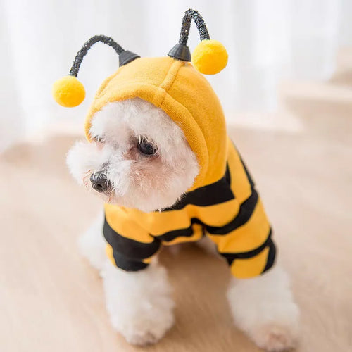 Bumble Bee Pet Costume – Fuzzy Halloween Outfit