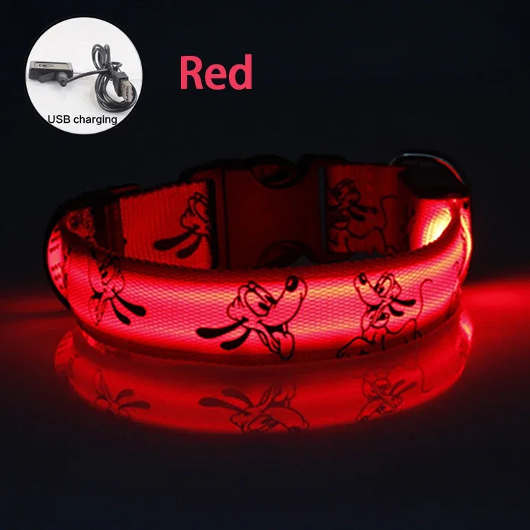 USB Rechargeable LED Dog Collar