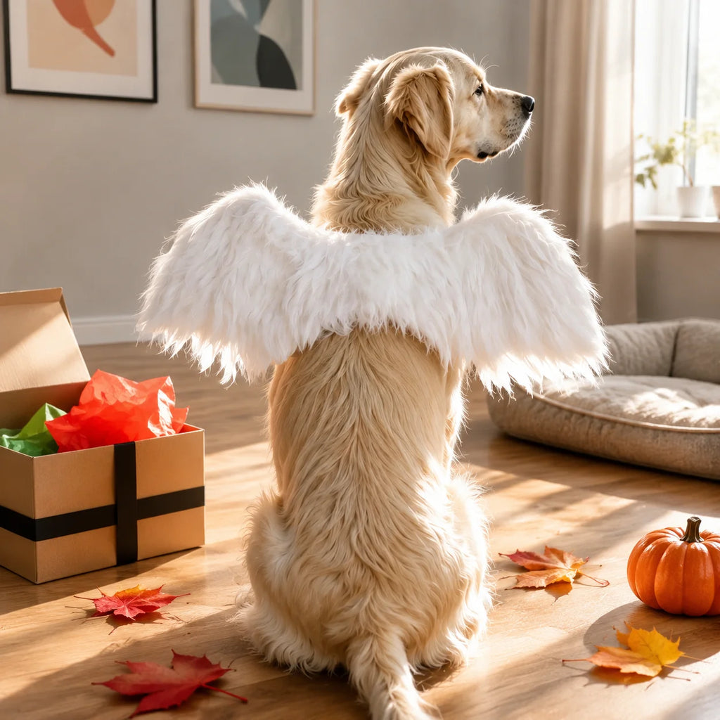Angel Wings Pet Costume – Halloween Dress-Up Wings