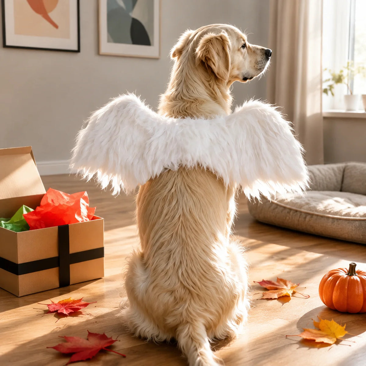 Angel Wings Pet Costume – Halloween Dress-Up Wings