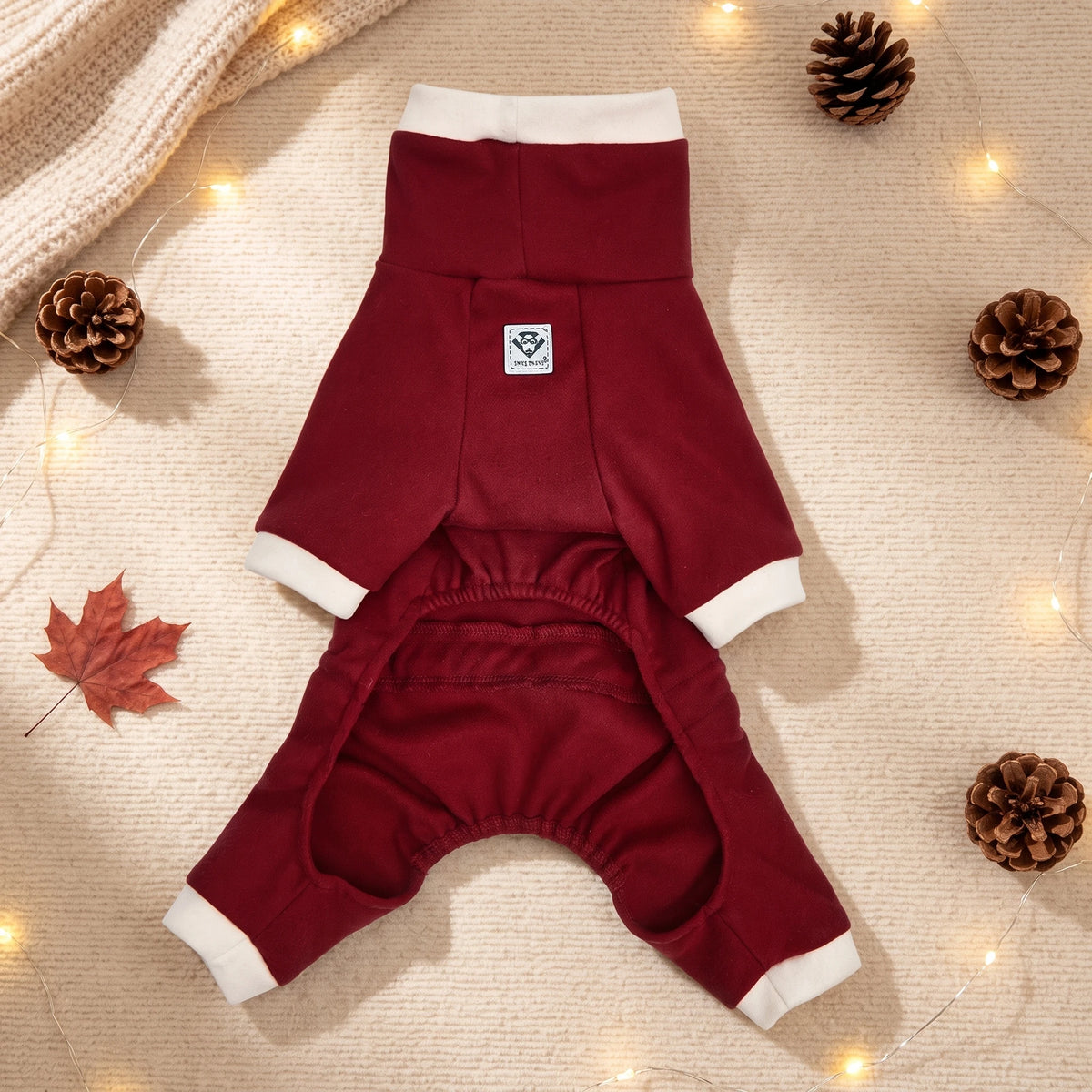 Fleece Dog Pajamas Onesie – Warm Winter Sleepwear