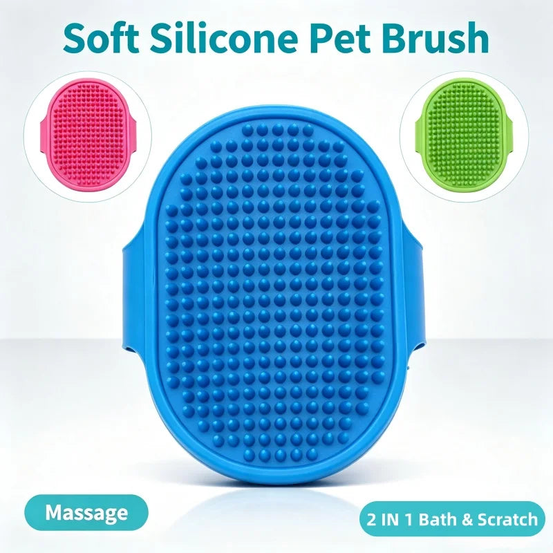Silicone Pet Bath Massage Brush