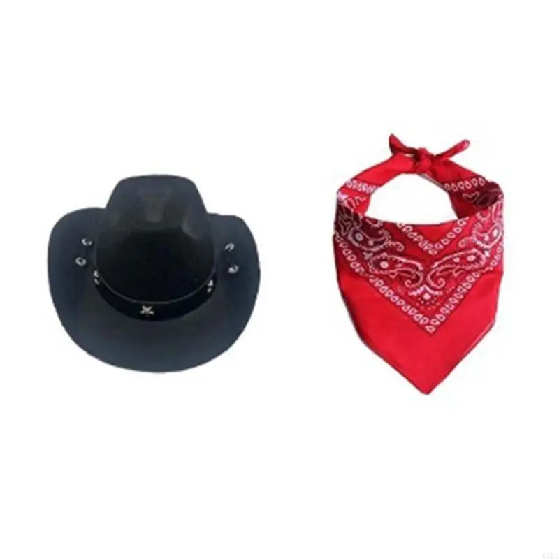 Cowboy Dog Costume Set – Hat & Bandana